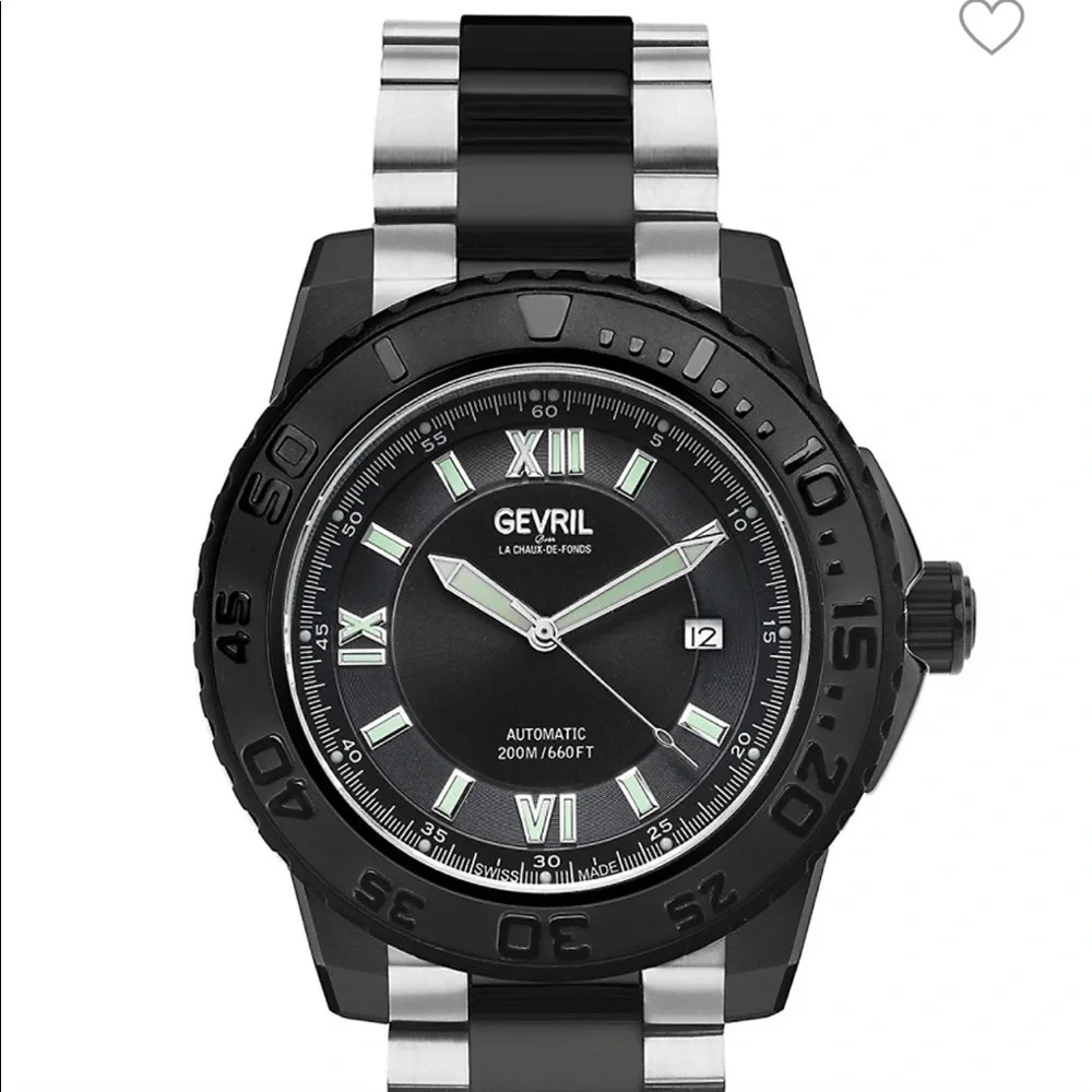 Gevril NWOT Seacloud Stainless Steel Bracelet Watc